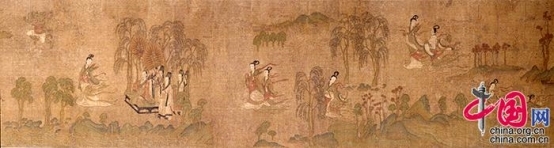 故宫“唐宋书画展”开幕 24件国宝级文物近30年首展